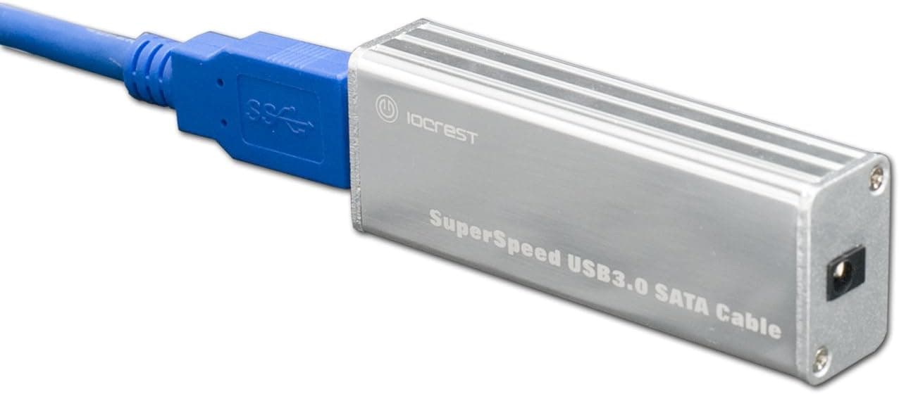 IO Crest USB 3.0 to SATA Cable Adapter for 2.5-Inch and 3.5-Inch Devices (SY-ADA20074)