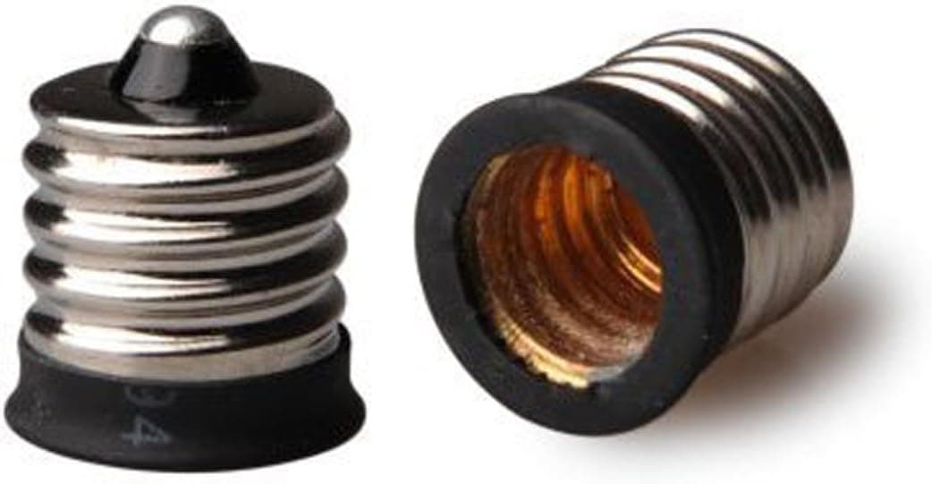 Yi Lighting Intermediate Screw E17 TO E12 Candle Candelabra E12 Base Screw Adapter Converter (3pcs/Pack)