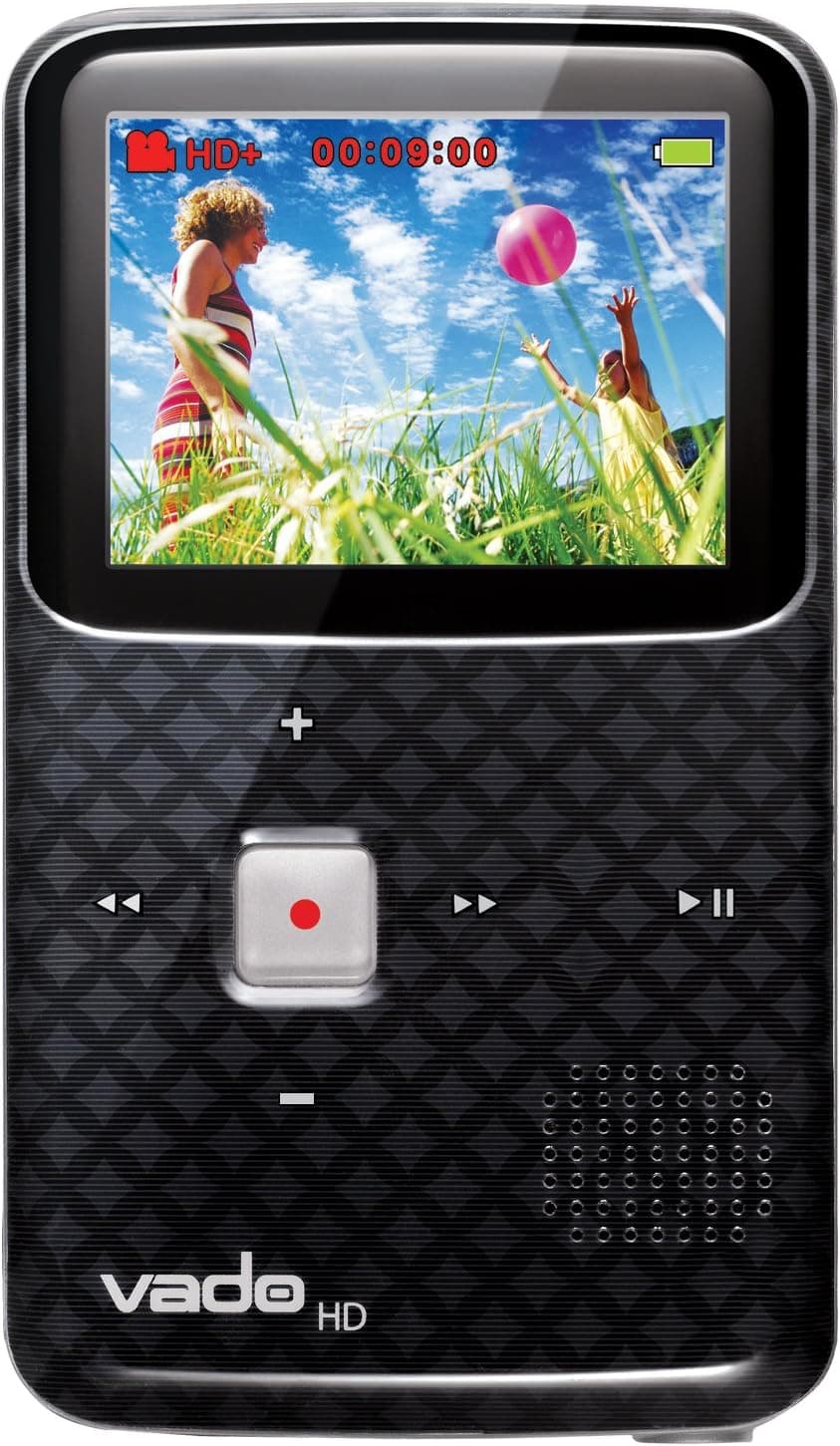 Creative Labs Vado HD Pocket Video Camcorder 3rd Generation,120 Minutes (Black) - NEWEST MODEL (Discontinued by Manufacturer)