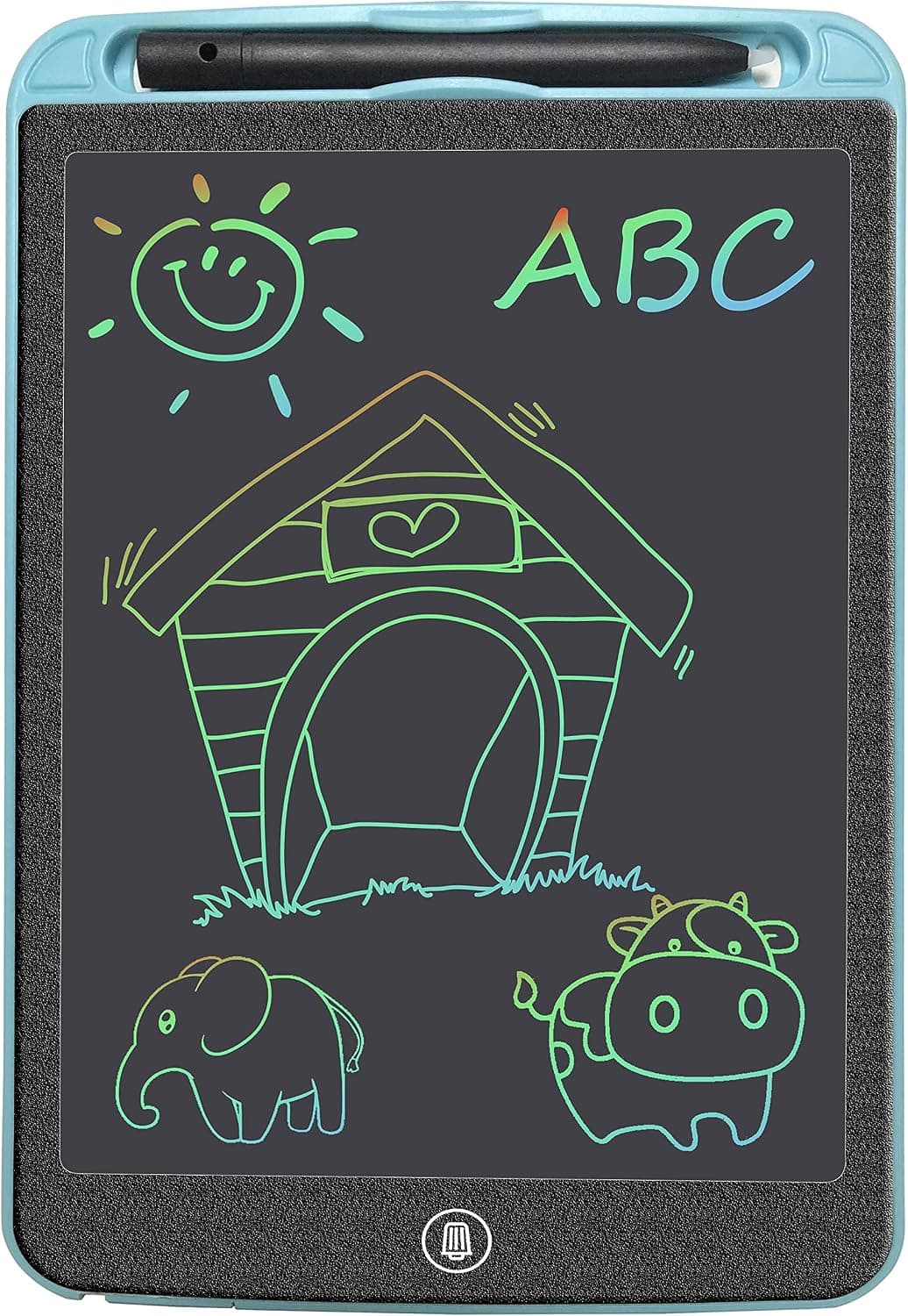 Aixialin LCD Writing Tablet 10 Inch, Colorful Screen Toddler Doodle Board Erasable Drawing Pad for Age 3 4 5 6 7 Year Old and Up Kids, Gifts for Boys and Girls, Educational and Learning Toys (Blue)