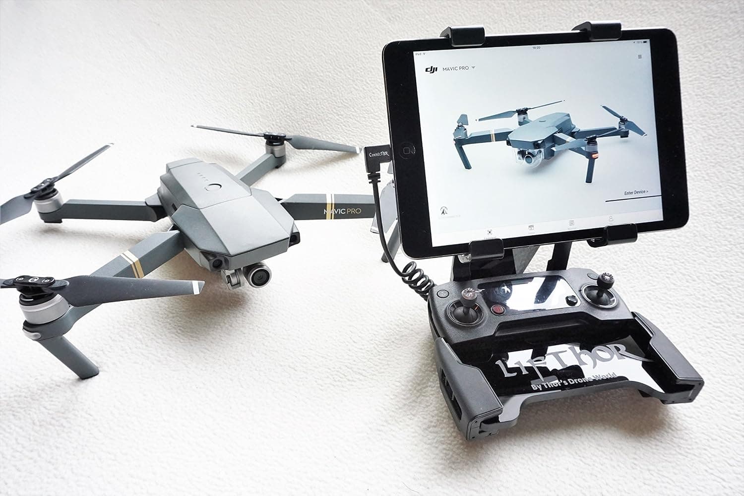 TOMKIRA ZUNKOM LifThor V3, Tablet Holder for DJI Mavic Pro/Air/Spark (7.9" - 9.7" Tablets) New Version - SIF