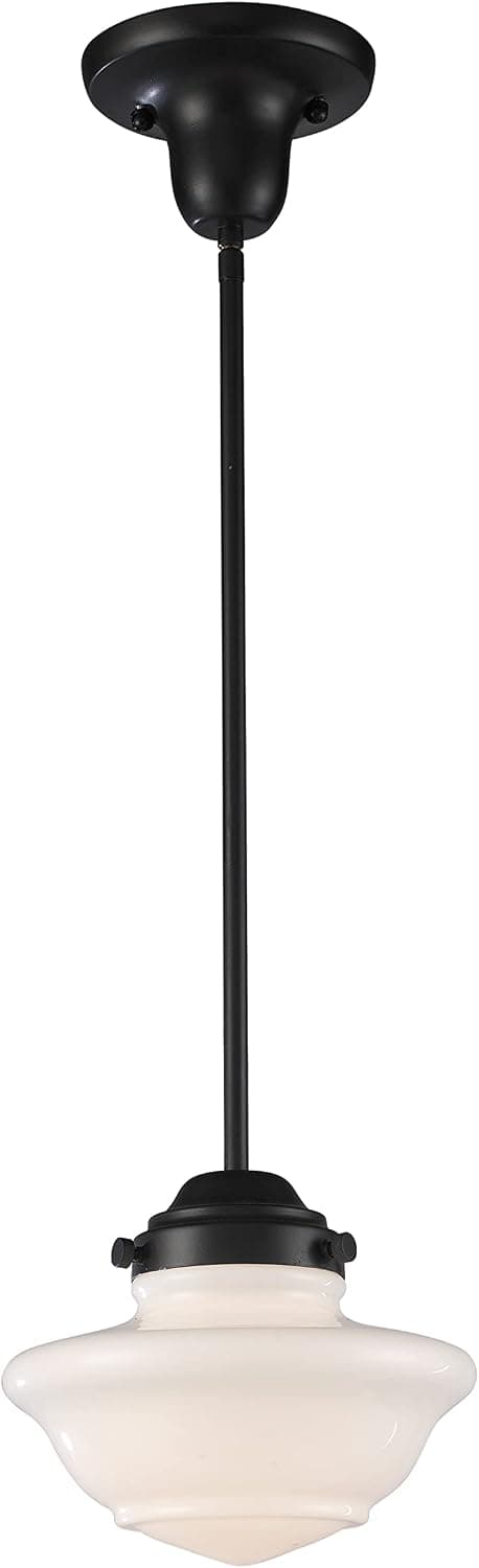 Elk Home 69052-1 Schoolhouse 8'' Wide 1-Light Mini Pendant in Oiled Bronze