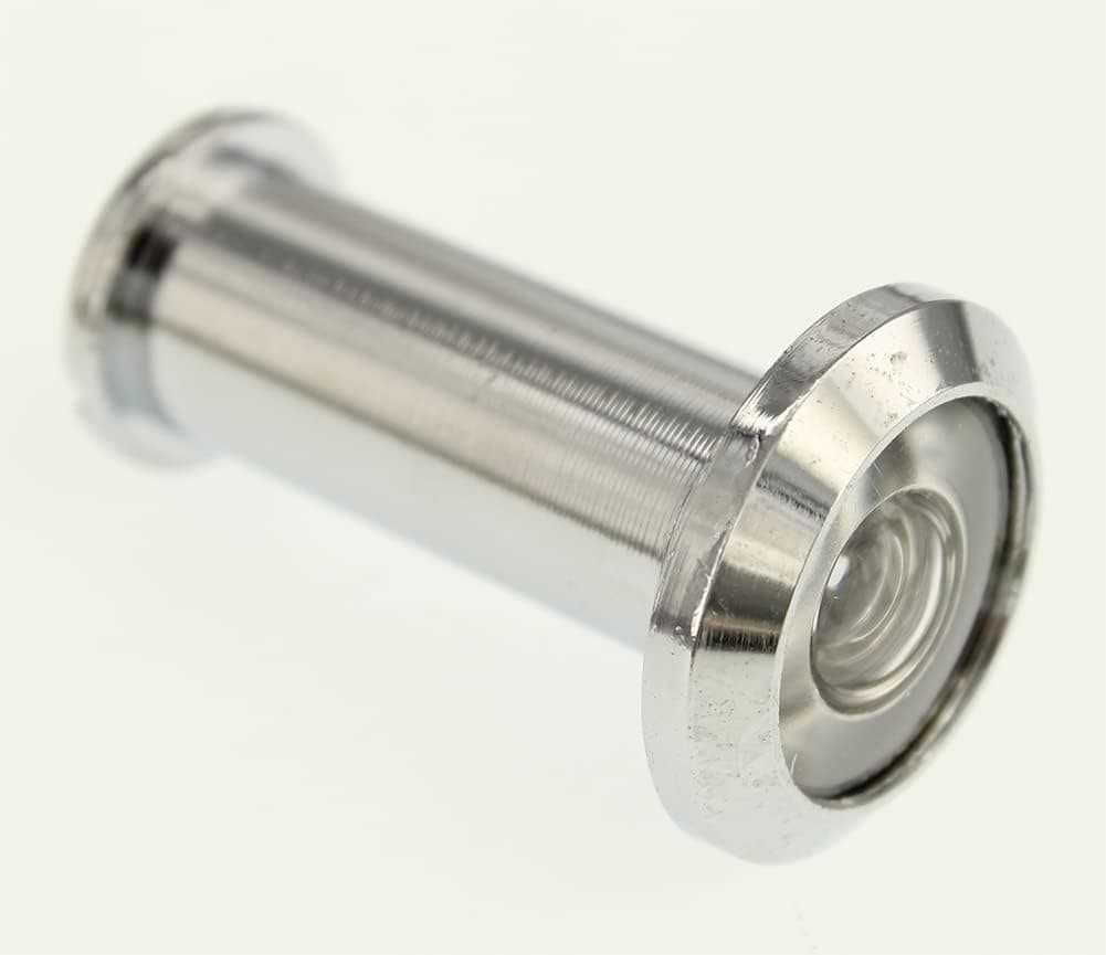 Suiyue Honing Hardware Door Viewer,180-Degree Viewing Angle,Bright Chromium Plated,for Door Thickness is 1-1/2″ to 2-1/4″ inches