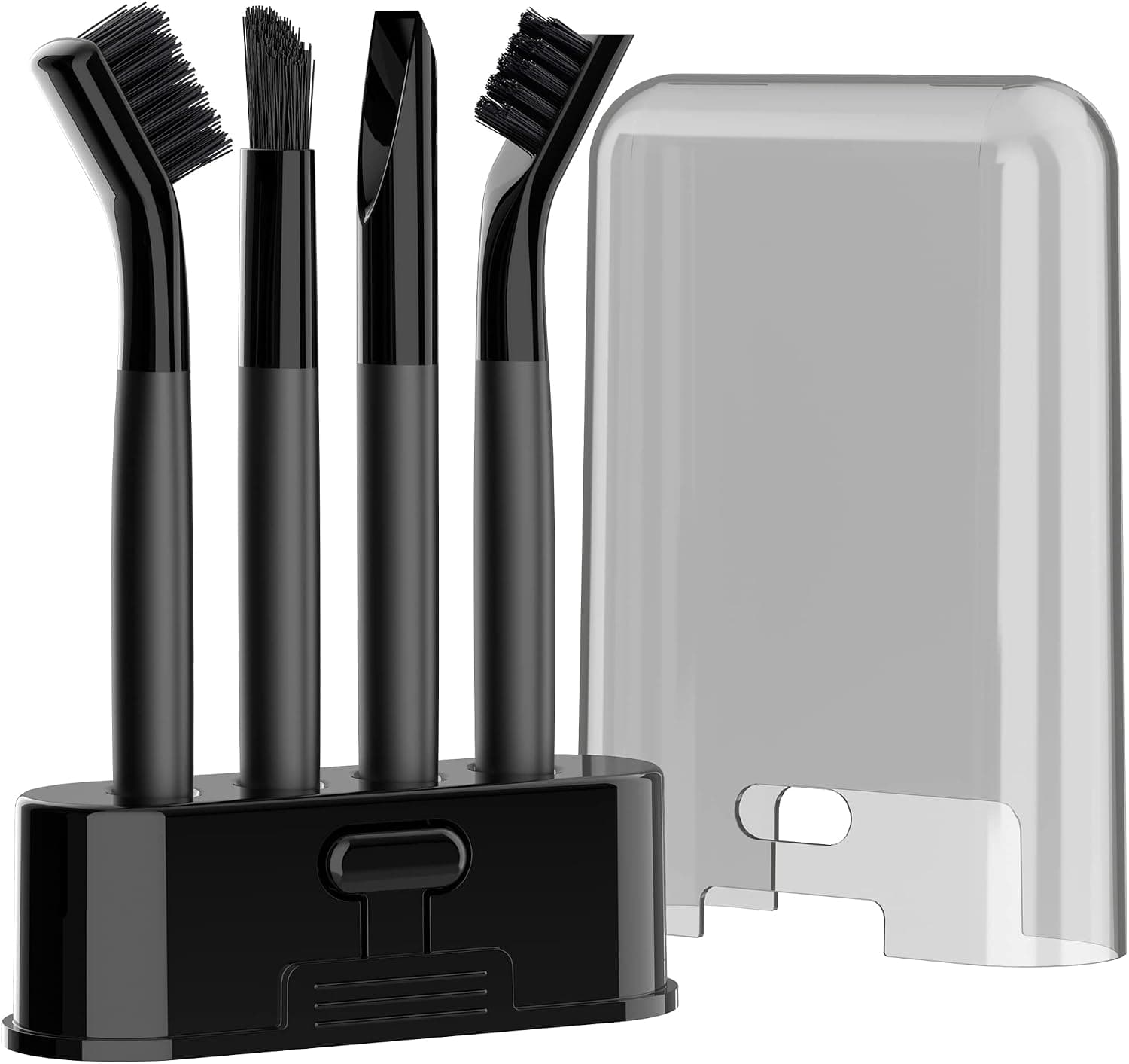 MR.SIGA Grout Cleaner Brush Set, Detail Cleaning Brush Set for Tile, Sink, Drain, Grout Brush Set with Holder for Edge, Crevice Cleaning