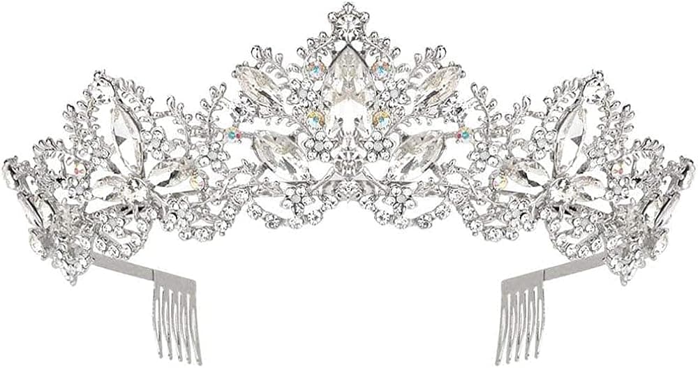 Wedding Tiaras for Women, Didder Crystal Tiara Princess Crown for Women