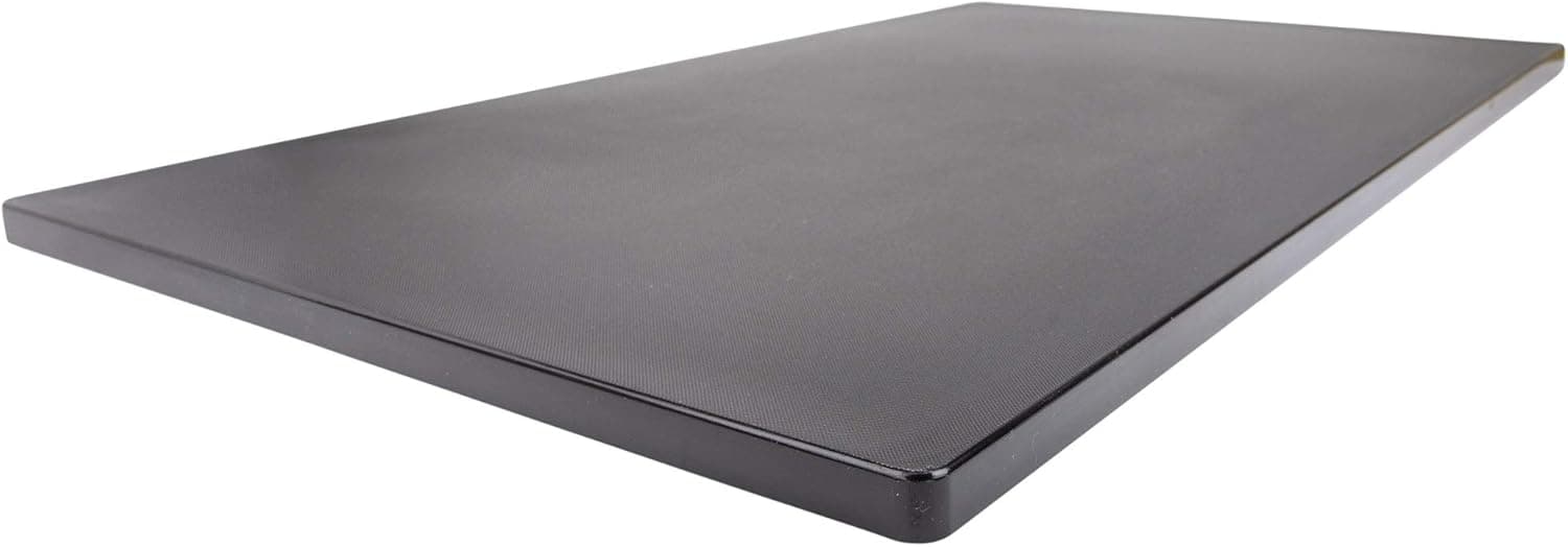 Extra Long Black Poly Cutting Board, 30 x 18 Inch, 3/4" Thick, Food Service NSF
