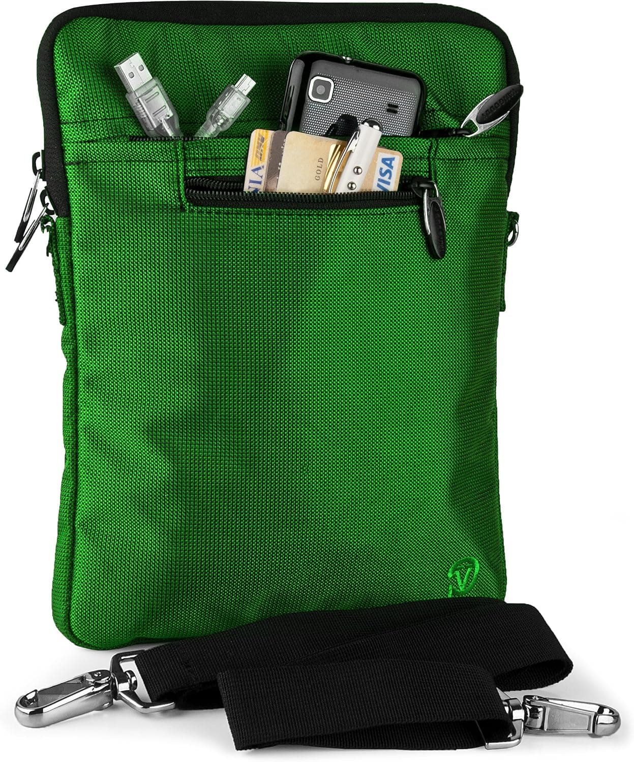 Water Resistant Zipper Nylon Laptop Case Sleeve Bag For Apple iPad Air 2 (fits all Models and Gen)