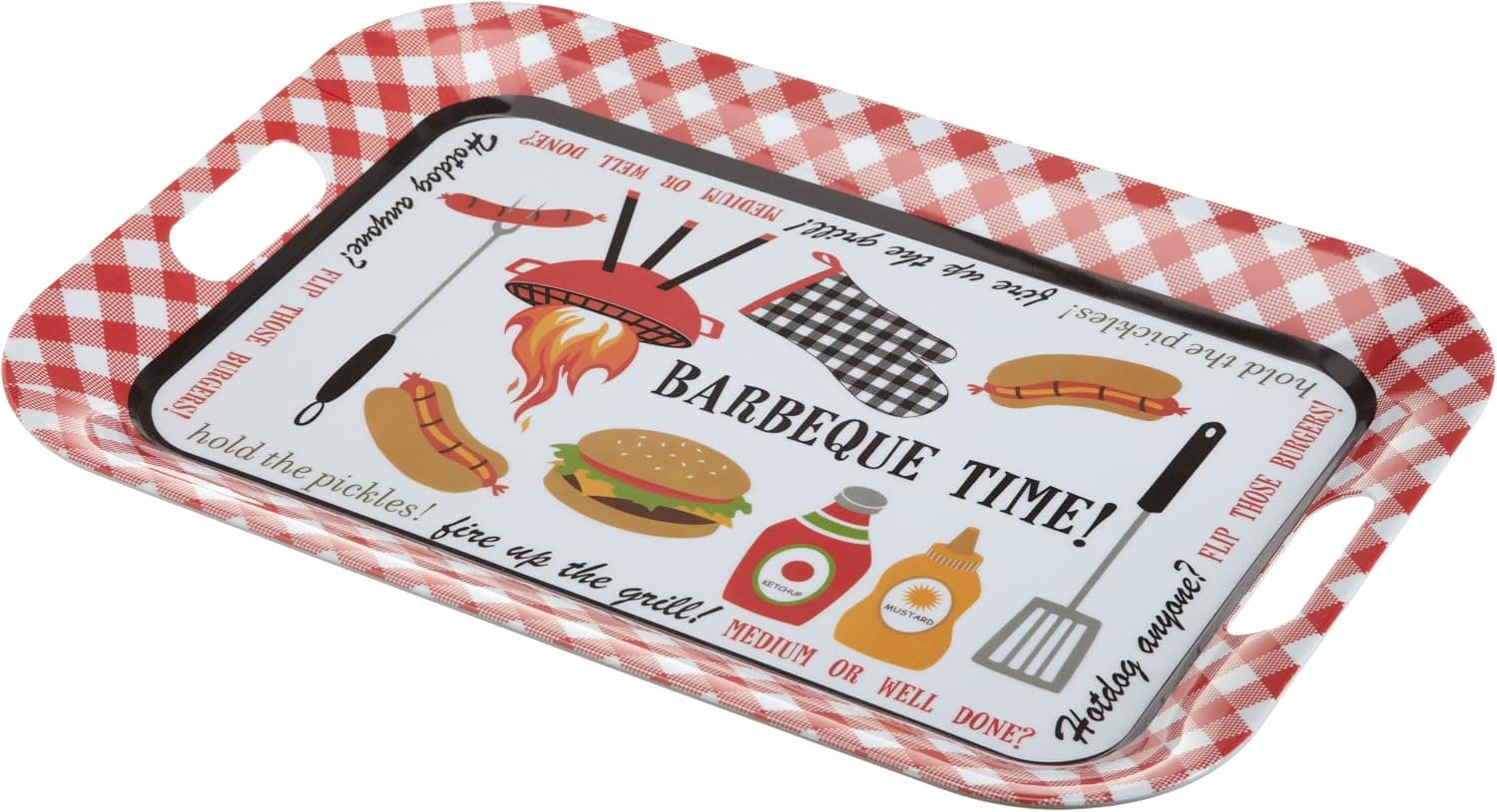 DII Just Grilling Backyard BBQ Melamine Tray
