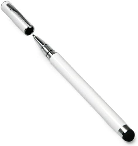 BoxWave Capacitive Styra - 2 in 1 pen and stylus for Apple iPad 3, new iPad (3rd Generation), iPad 2, iPhone 4, iPhone 4S, iPod Touch, Blackberry Torch, HTC EVO 4G, Flyer, Motorola Droid RAZR, Photon 4G, All Touch Screen Tablets (Winter White)