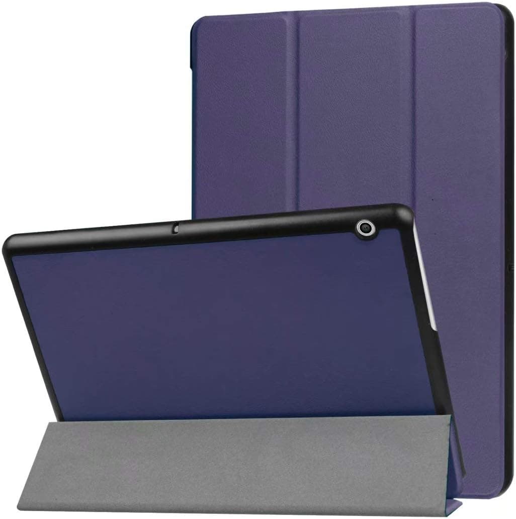 for Huawei MediaPad T3 10 / C3 BZA-W00 BZA-L00 9.6" Leather Case, Ultra Slim Folio Stand Lightweight Smart Cover for Huawei Honor Tablet 2 10.0 AGS-W09 AGS-L09 9.6 inch (Dark Blue)