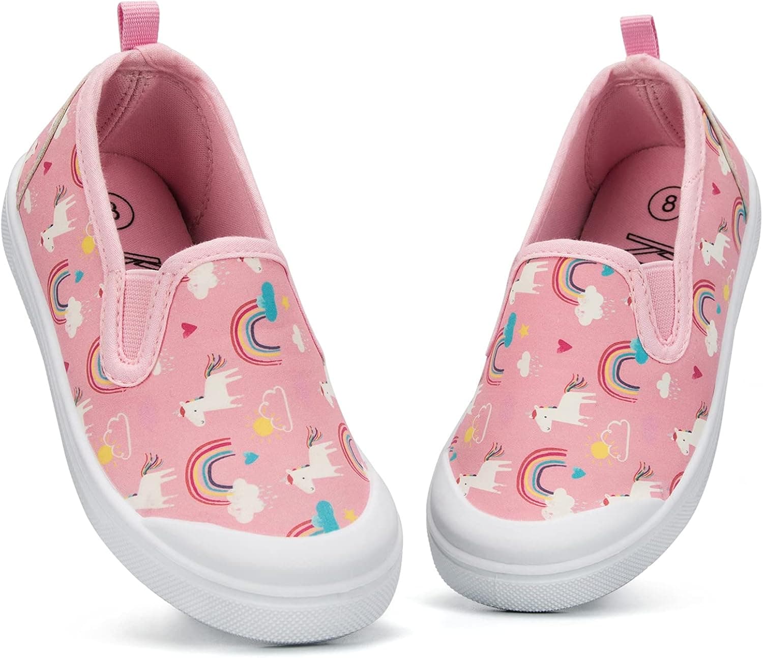 K KomForme Toddler Girls Shoes Little Kids Mary Jane Flats, Canvas Sneaker School Uniform