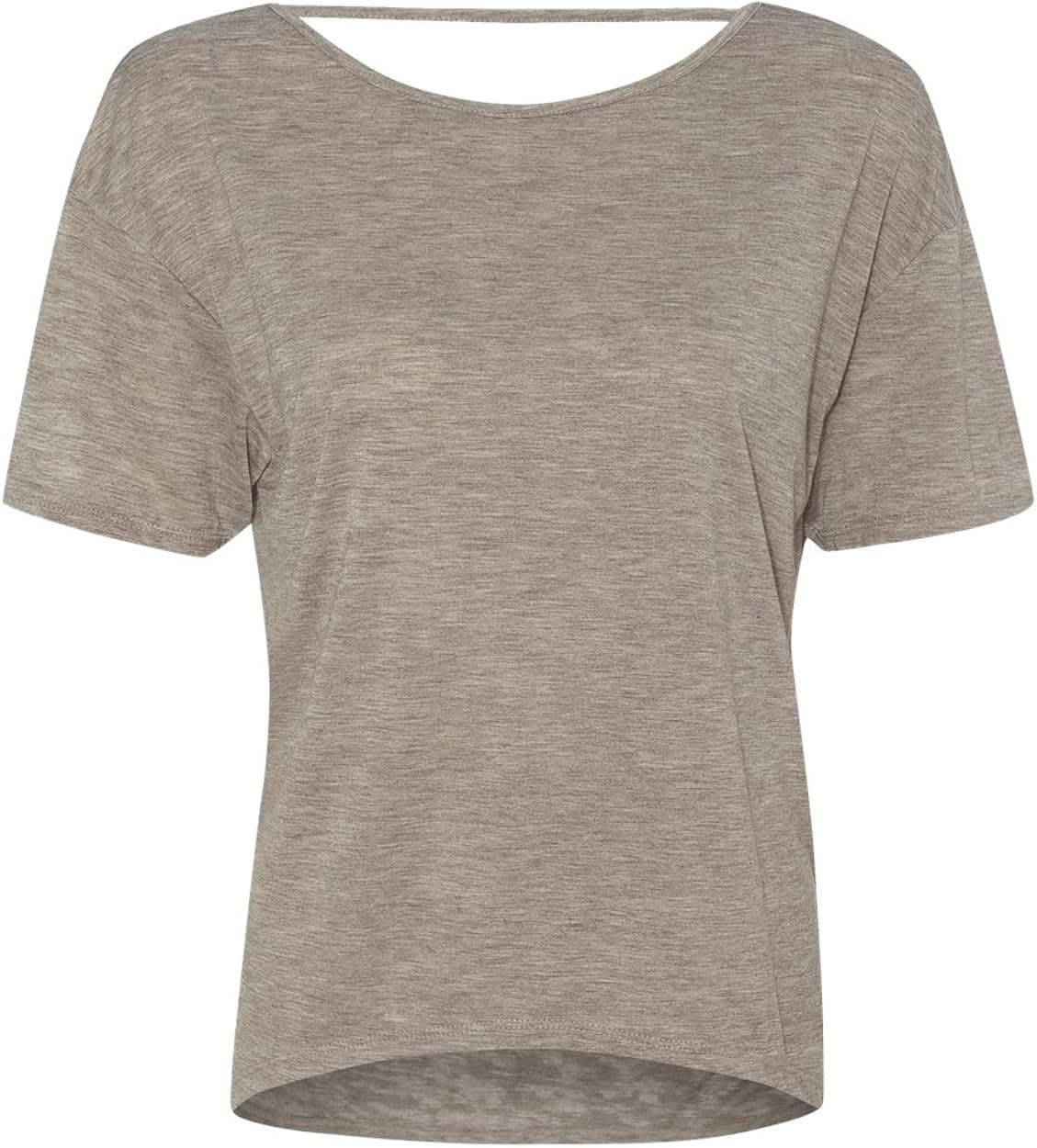 YogaColors Backless Loose Tee with Strap Dirty Heather L