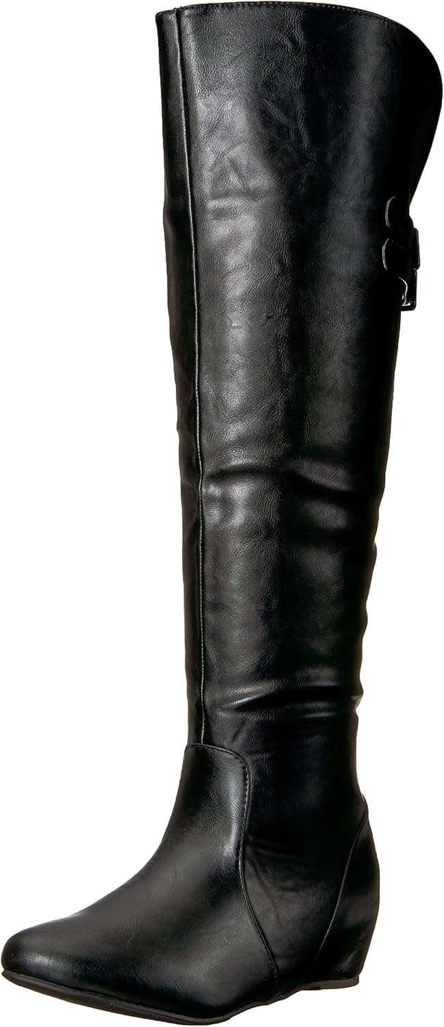 Brinley Co Women's Wing Over The Knee Boot