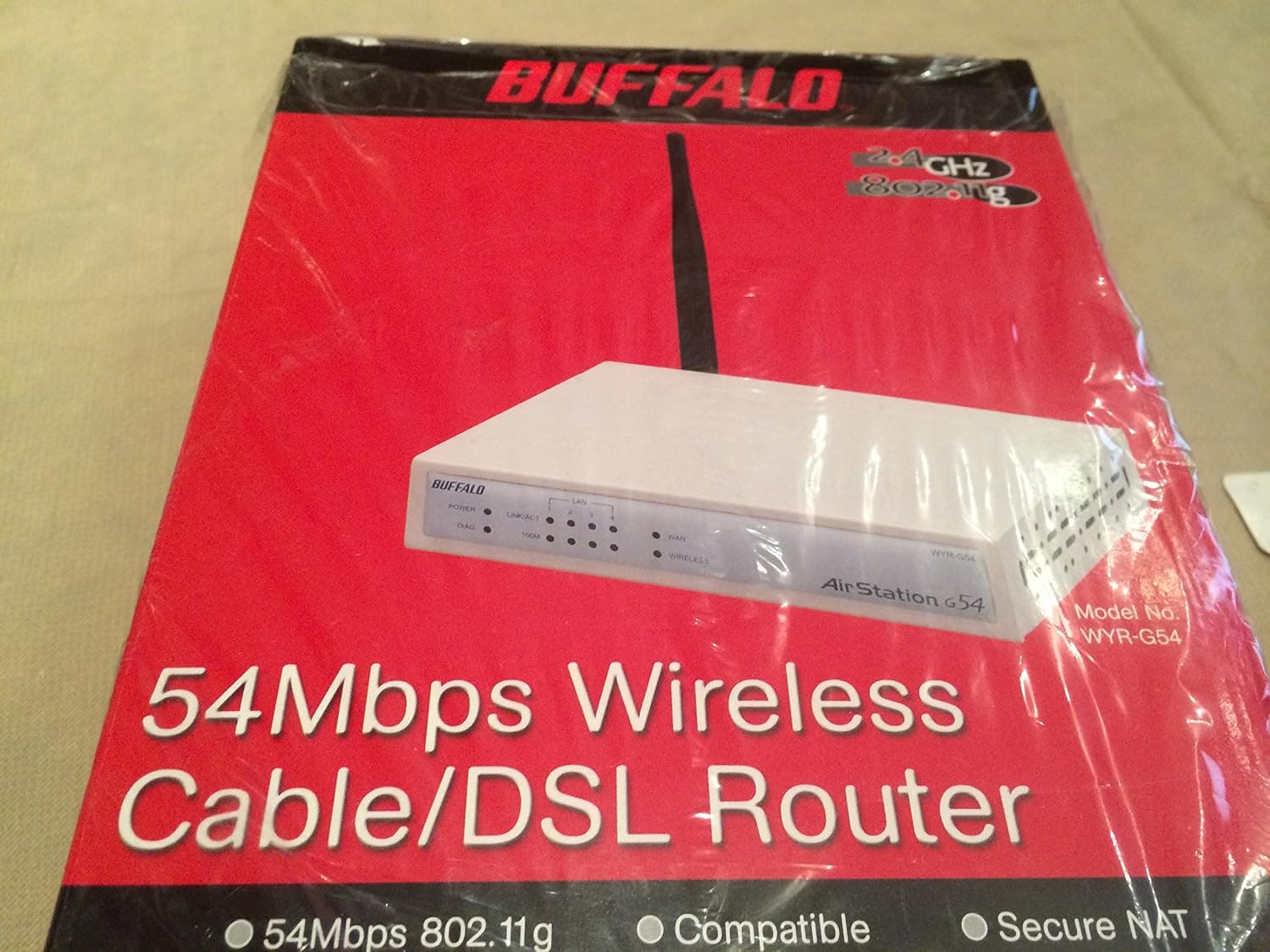 Buffalo Tech AIRSTATION 54MBPS WIRELES-Cable/DSL Router (WYR-G54)